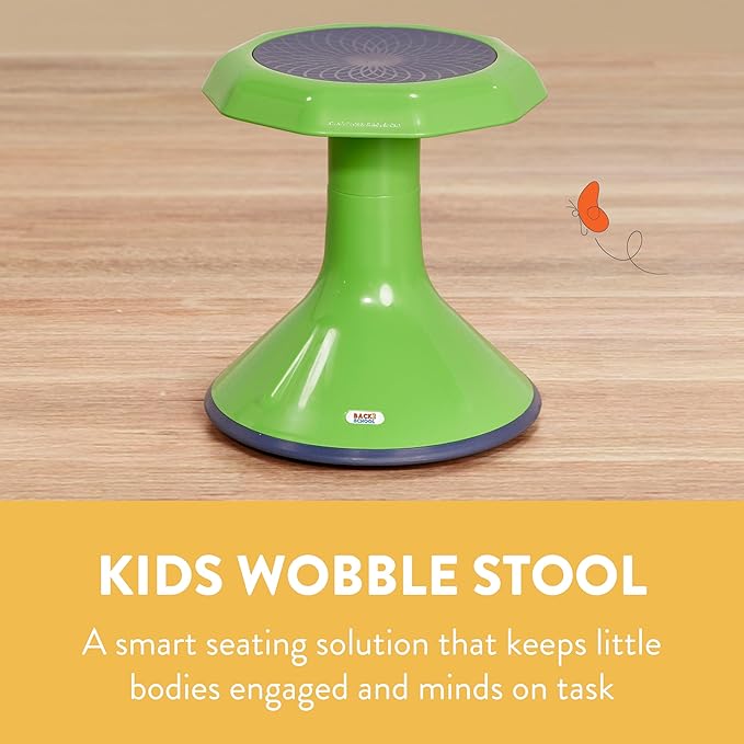 Back2School Express Wobble Stool, 15", Flexible Seating, Grassy Green