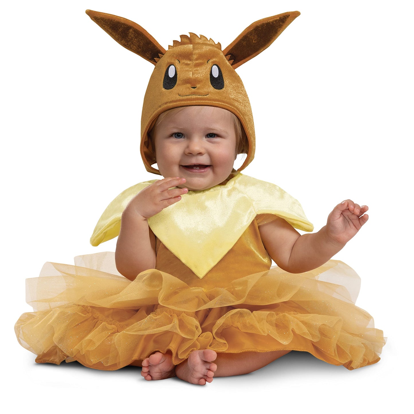 Disguise Eevee Costume Tutu, Official Pokemon Toddler Costume Dress and Headpiece, Size (12-18 months)