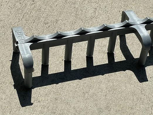 Sandbaggy Plastic Slab Bolster - Continuous Rebar Support Chair - Snap & Lock Ends, Flexible Design - 29 Rebar Capacity (200, 1-1/2 in x 2.5 ft (H x L))
