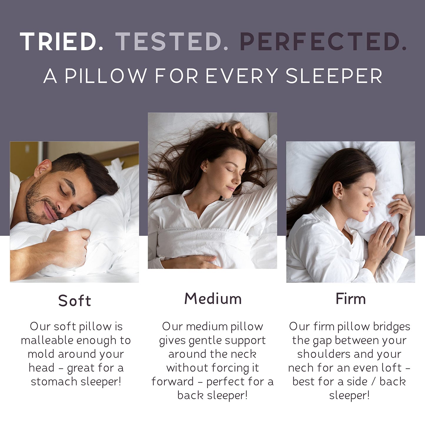 Lincove Cloud Natural Canadian Down Pillow, White Luxury Sleeping Pillow - 625 Fill Power, 500 Thread Count Cotton Shell, Made in Canada, Standard - Medium, 1 Pack