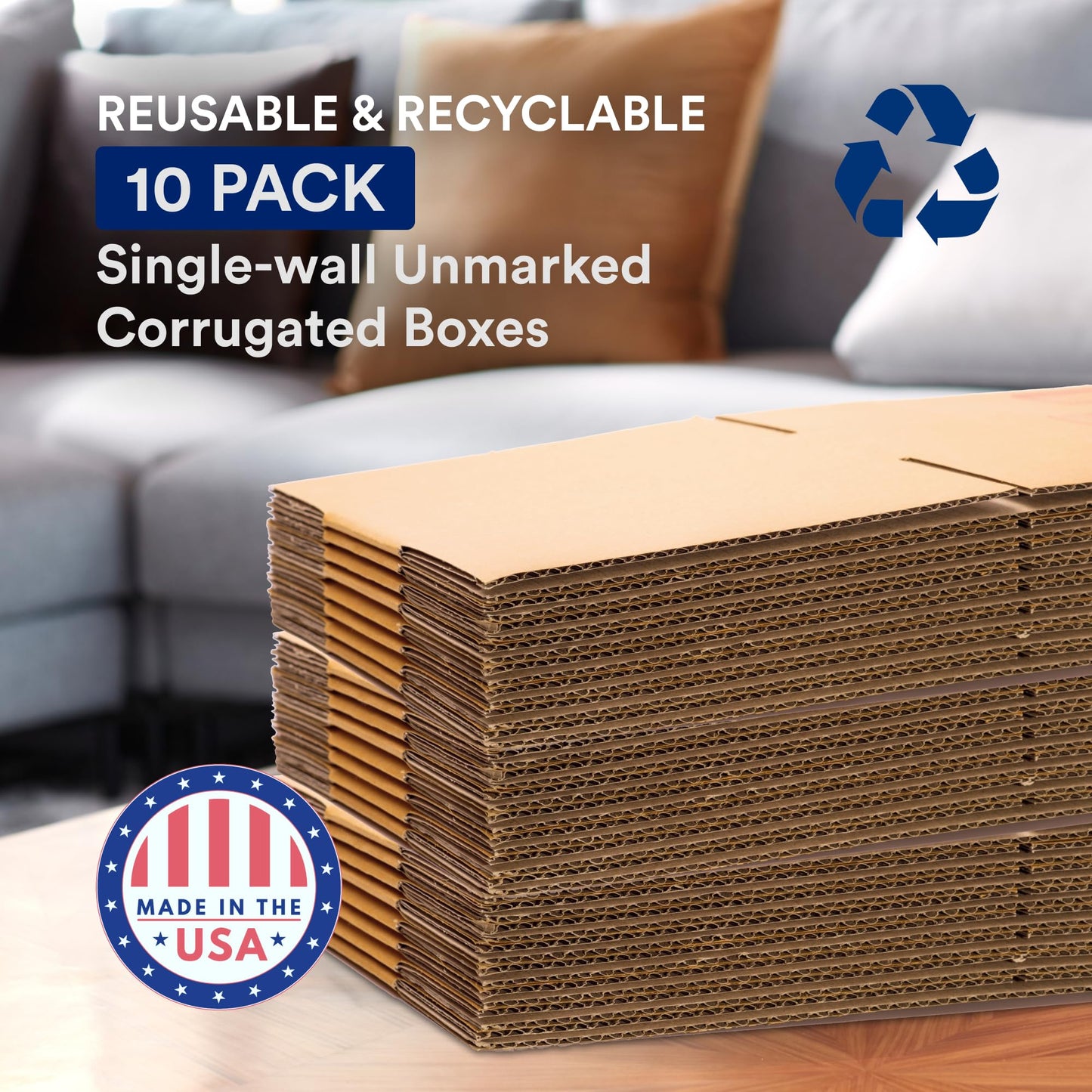 BOX USA Moving Boxes Kit (22-Pack) Large 20x20x15 and Medium 18x14x12 Corrugated Cardboard Boxes for Shipping, Packing, Storage, Supplies