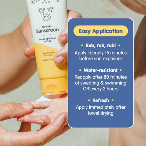 Tubby Todd Face and Body Mineral Sunscreen Kit for Baby, Toddler and Kids - Sunscreen 4 Fl Oz and Sunstick 0.5 Oz Duo Bundle - Fragrance-Free