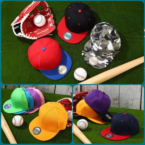 30 Pieces Snapback Hats for Men, Flat Bill Hat Caps Bulk Plain Blank Hip Hop Hats Blank Hat Caps Solid Color Flat Brim Adjustable Baseball Caps (Stylish Style)