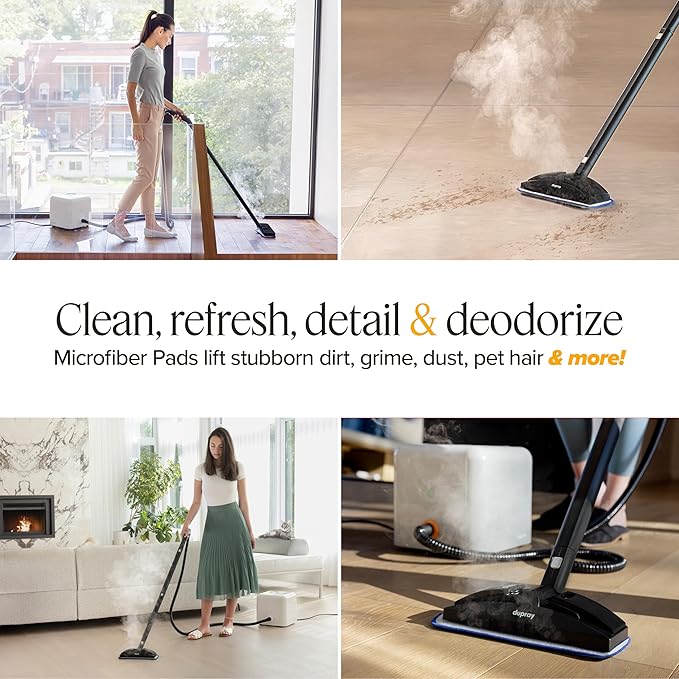 Dupray Neat Washable Microfiber Pads, accessories for Neat Steam Cleaner, pack of 5