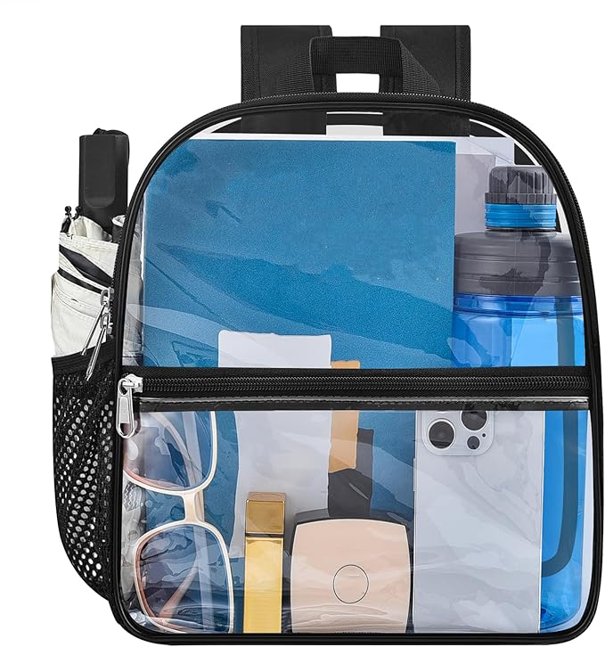 Oraben Clear Backpack for Stadium Events Clear Bag Small Stadium Backpack Waterproof 12x6x12 for Women Men Adult Concert S...