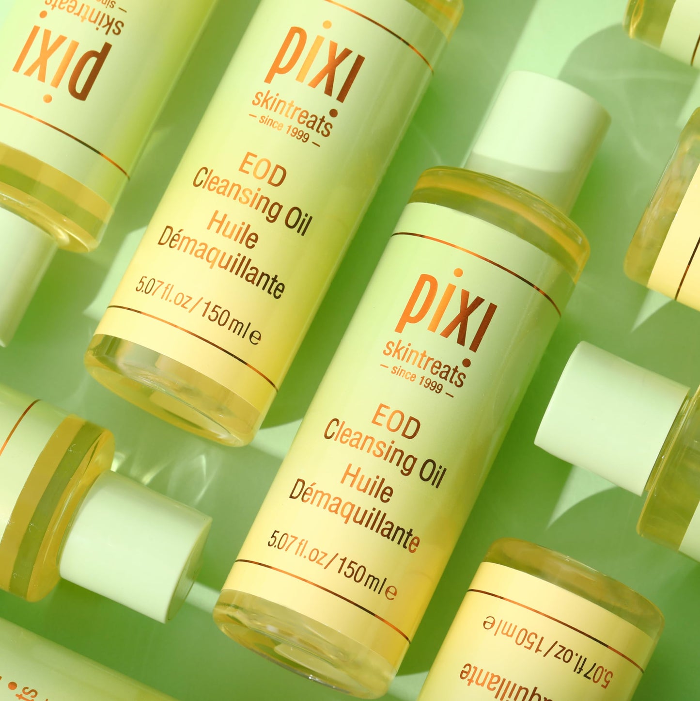 Pixi Beauty EOD Cleansing Oil,Plant-based Makeup & Sunscreen Remover, Argan Oil & Soybean Oil Nourishing and Hydrating 5.07 fl.o