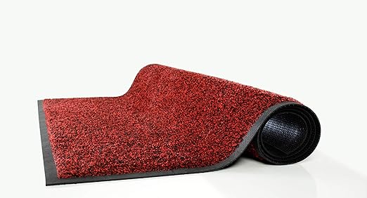 Guardian Platinum Series Indoor Wiper Floor Mat, Rubber with Nylon Carpet, 3'x10', Green