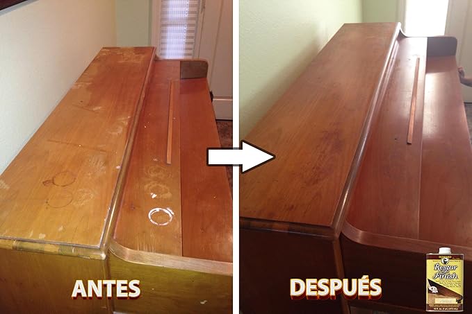 HOWARD - Restor-A-Finish: Restore Your Walnut Wood Finishes Repair Scratches, Eliminate Stains, White Heat or Water Rings and More. Safe on Furniture, Trim, and All Finished Wood. Size: 8 Fl oz