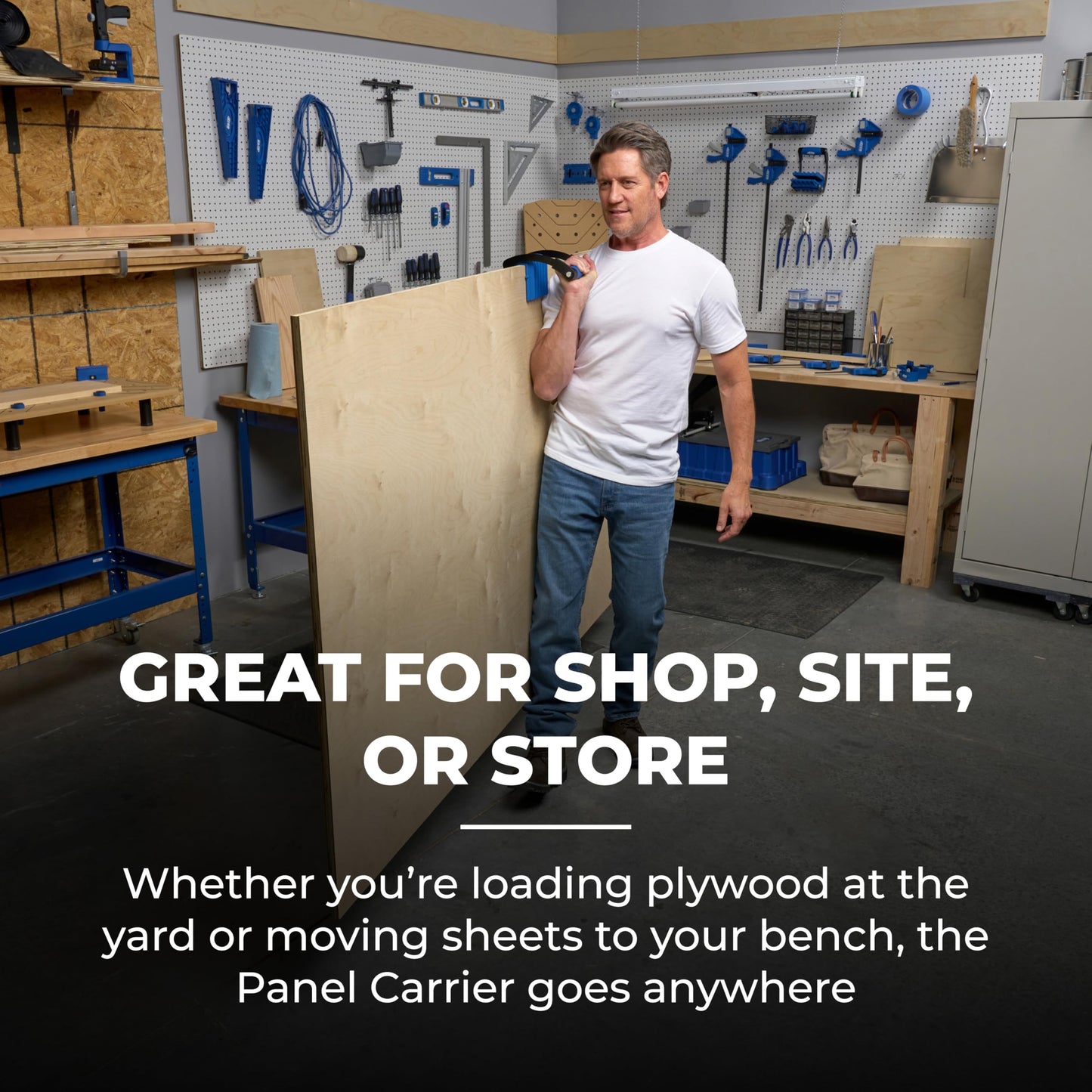 Kreg Panel Carrier - Easily Carry Plywood Boards & Large Panels - Ergonomic Grip - Woodworking Tools & Accessories