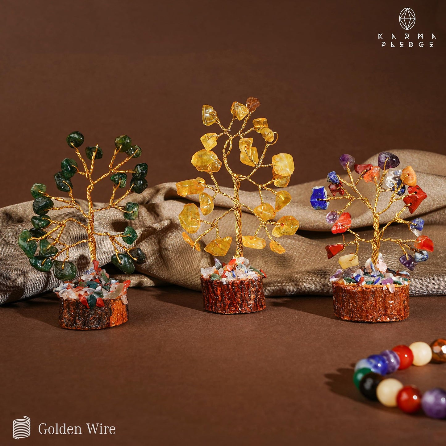 Chakra Healing Crystal Tree Set of 12, Thoughtful Gifts for Women, Office Desk Decoration, Home, Shelf Decor for Positive Energy, Money, Reiki Healing, Good Luck, Birthday Gifts for Mom Love Ones