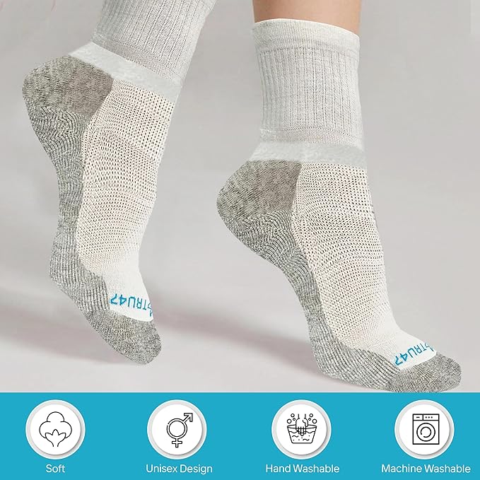 TRU47 Grounding & Earthing Products | Grounding Socks | Socks Made With 99.99% Pure Silver Thread
