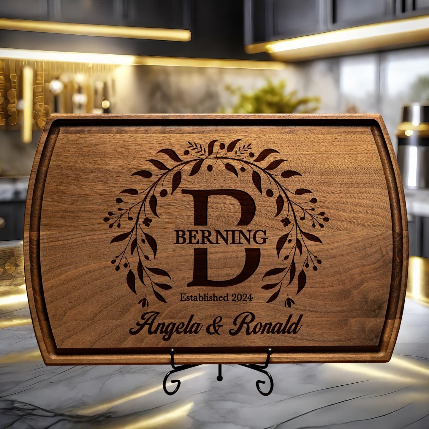 Wedding Gifts for Couples 2025 - Personalized Cutting Board, Bridal Shower Gifts, Engagement Gifts for Couples, Anniversary, Housewarming, Christmas Gift for Couples or Family