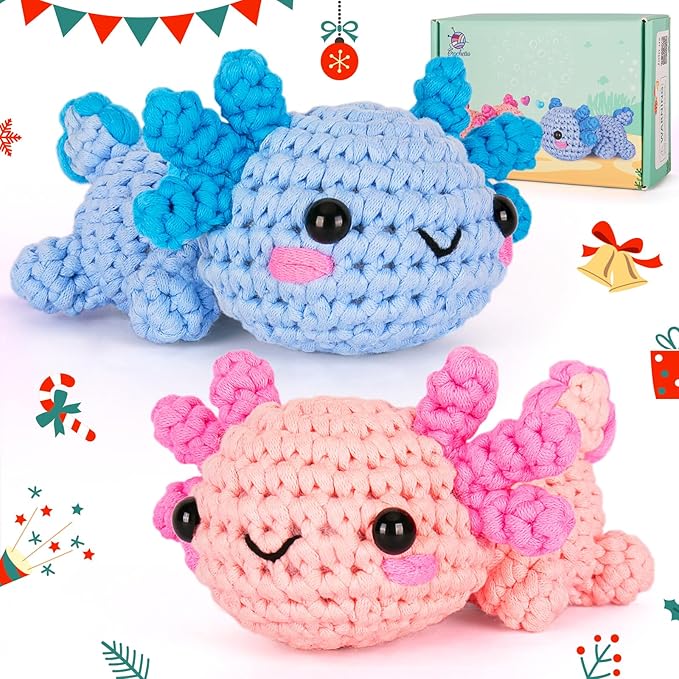 Crochetta Crochet Kit for Beginners, Crochet Starter Kit w Step-by-Step Video Tutorials, Easy Beginner Crochet Kit for Adu...