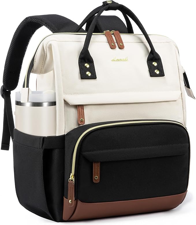 LOVEVOOK Laptop Backpack for Women, 15.6 Inch Work Business Backpacks Purse With Large Capacity, Waterproof Nurse Bag Coll...