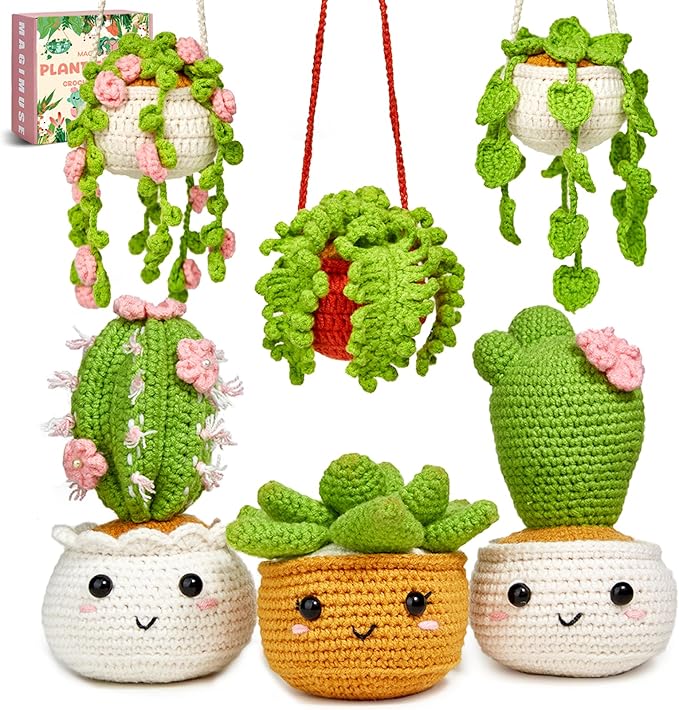 MAGIMUSE Crochet Kit for Beginners, Crochet Starter Kits, Amigurumi Craft Knitting Crocheting Kits with Step-by-Step Video...