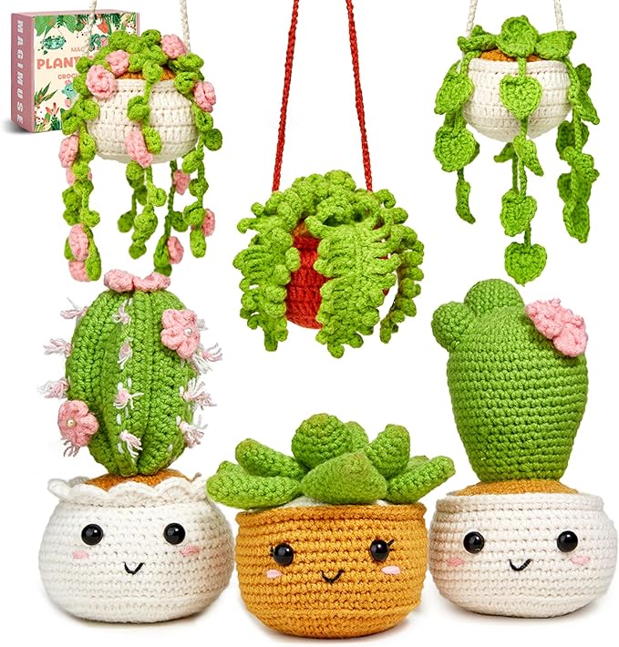 MAGIMUSE Crochet Kit for Beginners, Crochet Starter Kits, Amigurumi Craft Knitting Crocheting Kits with Step-by-Step Video...