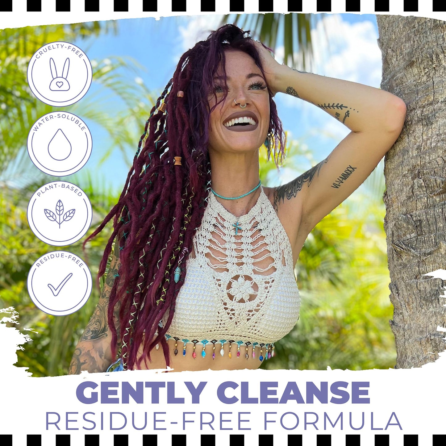 Dollylocks Cleansing Spray - Residue-Free Dreadlock In-between Wash Day Cleansing Spray for Locs & Braids, Plant-Based & Vegan (