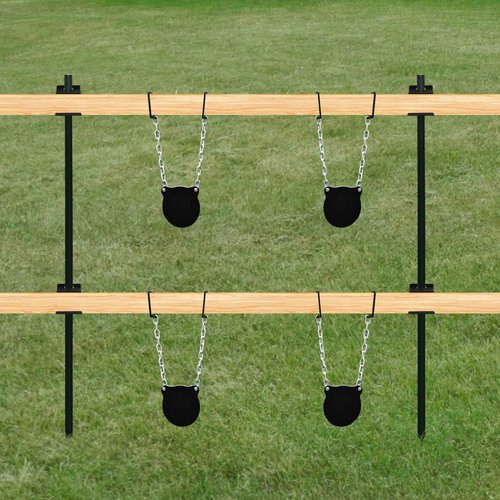 ICokin 24 Pcs T-Post Target Hanger, T Post Bracket Target Mount，AR500 Steel Target Bracket