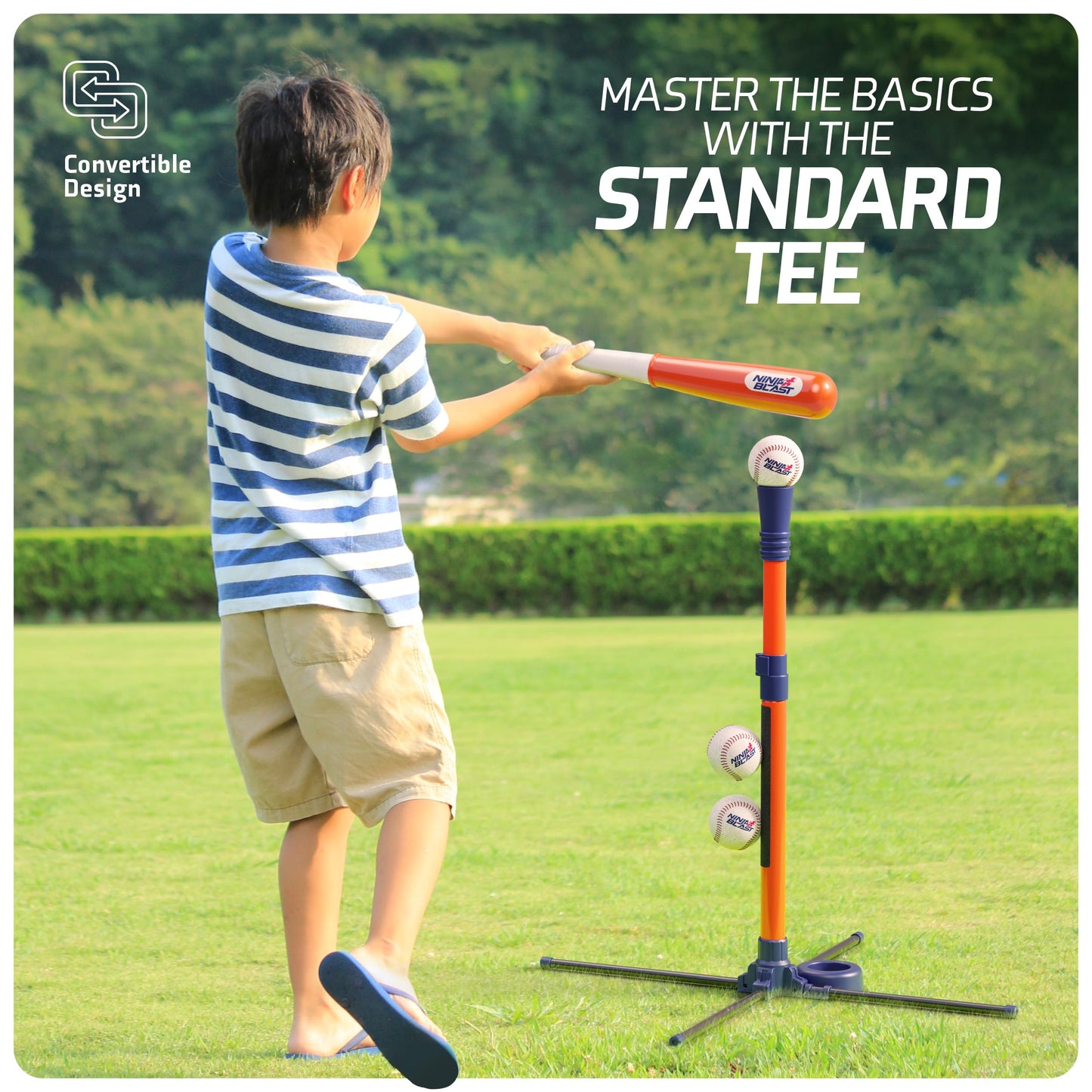 Tee Ball Set for Kids - 4 Year Old Boy Birthday Gift - Baseball Batting Tee for Kids - T Ball Set for Toddlers 3-5, 4-6 - Tball Toys for Ages 3 4 5 6 Year Old Boy - Toddler Outdoor Toys, Baseball Tee