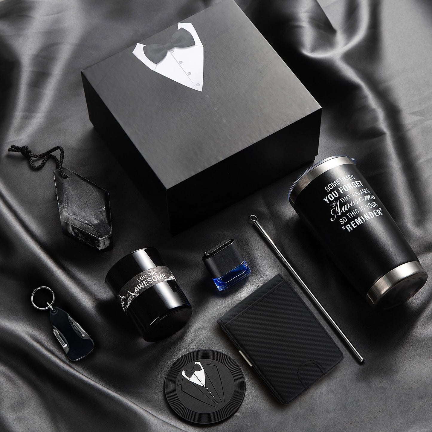Birthday Gifts for Men Who Have Everything, 8 Pcs Premium Gift Baskets for Men,Birthday Gift Basket for Him Gifts for Dad, Boyfriend, Husband, Brother, Gift sets for Father's Day, Valentine's Day