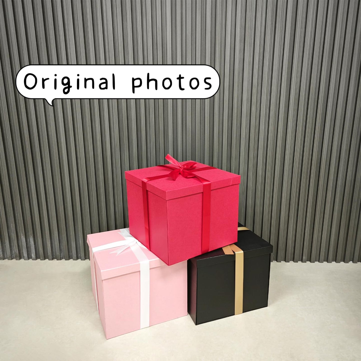 YINUOYOUJIA Large Gift Box 12x12x10 Inches,Red Gift Boxes for presents,Birthday Gift Box,Present box,for Packaging,Valentine's Day,Mother's Day,Christmas,Anniversaries.