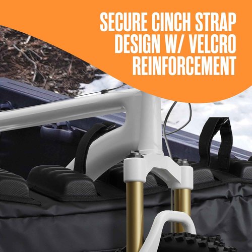 Houseables Tailgate Bike Pad, Tailgate Pad for Mountain Bike, Tail Gate Pads, Truck Bed, Protectors for Trucks, MTB, Cover, Full Size, Midsize, Pickup, Carrier, Mat, Blanket, Cache, 5 Strap, 53x16x7