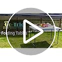 Go-Trio Folding Table 4/6/8 Foot, Foldable Table Adjustable Height Card Table, Indoor Outdoor Small Desk, Portable Plastic...