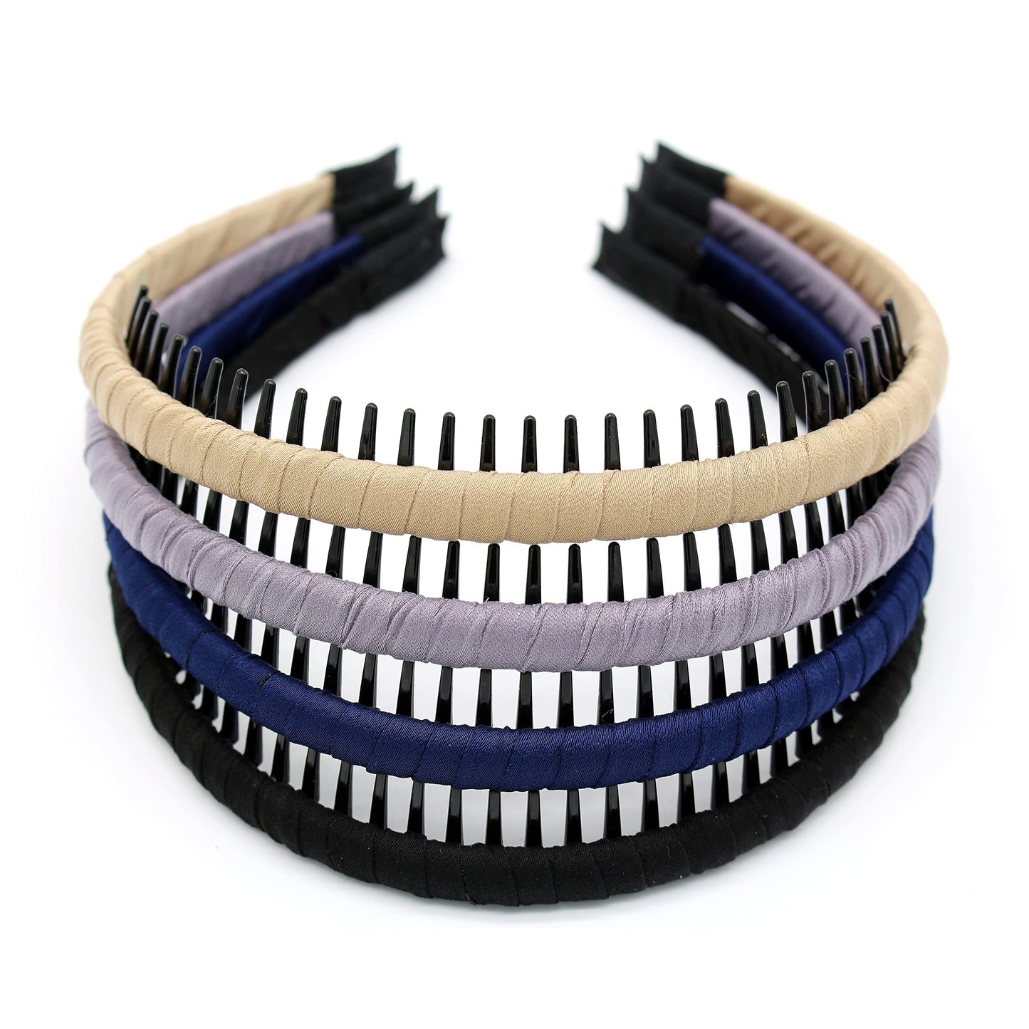 JOBAND Fashion Headbands for women Girls Non-slip hair band Comfy Headband Hair Hoop Resin teeth Comb Hair Accessories (4 Colors