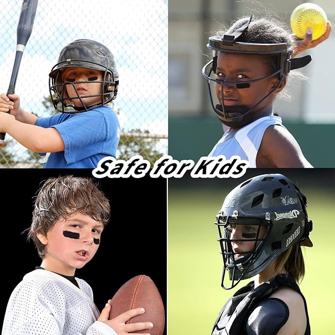 MEICOLY 3 Colors Camo Face Paint Set,Black Maroon Brown Green Eye Black Stick,Sporting Face Paint for Baseball Softball Football Lacrosse,Hunting Accessories Military Army Camo Paint