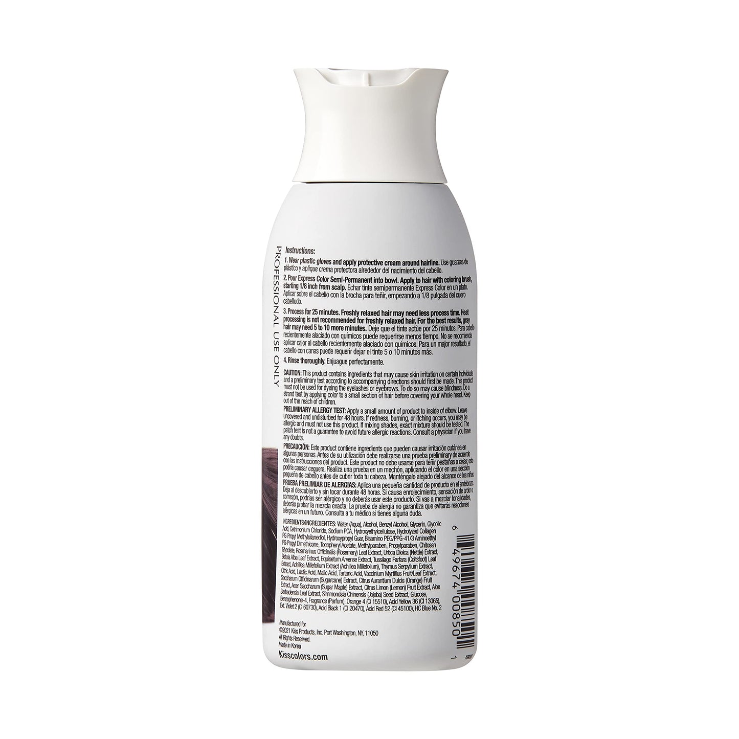 Kiss Express Color #K99 Semi- Permanent Jet Black 3.5 Ounce (Pack of 2)