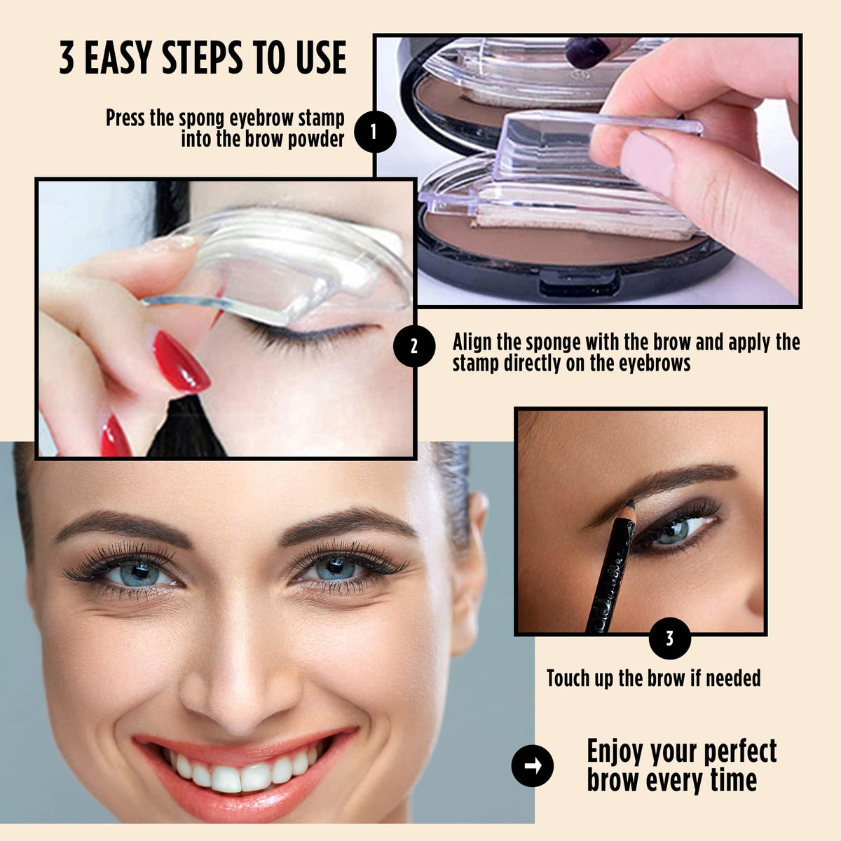 Eyebrow Stencil Eyebrow Shaping Tool Eyebrow Tint Eye Brow Stencil Kit Waterproof Natural Perfect Eyebrow Shape for Women and Gi