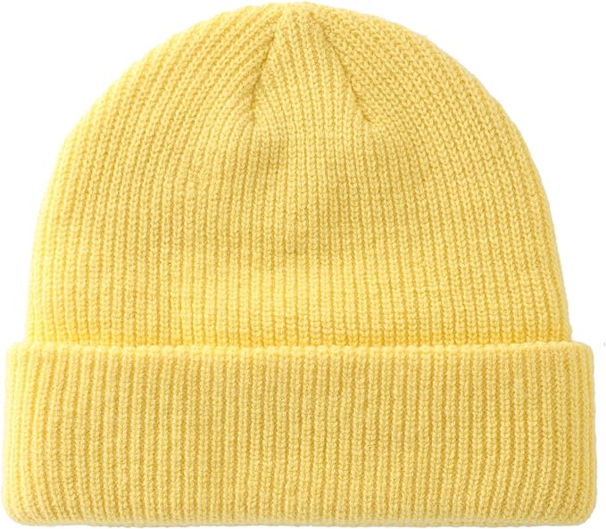Connectyle Classic Double Layer Knit Beanie Hat Warm Thick Acrylic Winter Hats Daily Cuffed Beanies Watch Hat for Men Women