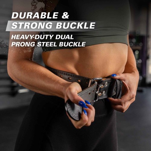 Harbinger Unisex 10mm Powerlifting Gym Belt for Weightlifting, Deadlifts,and Squats - Large