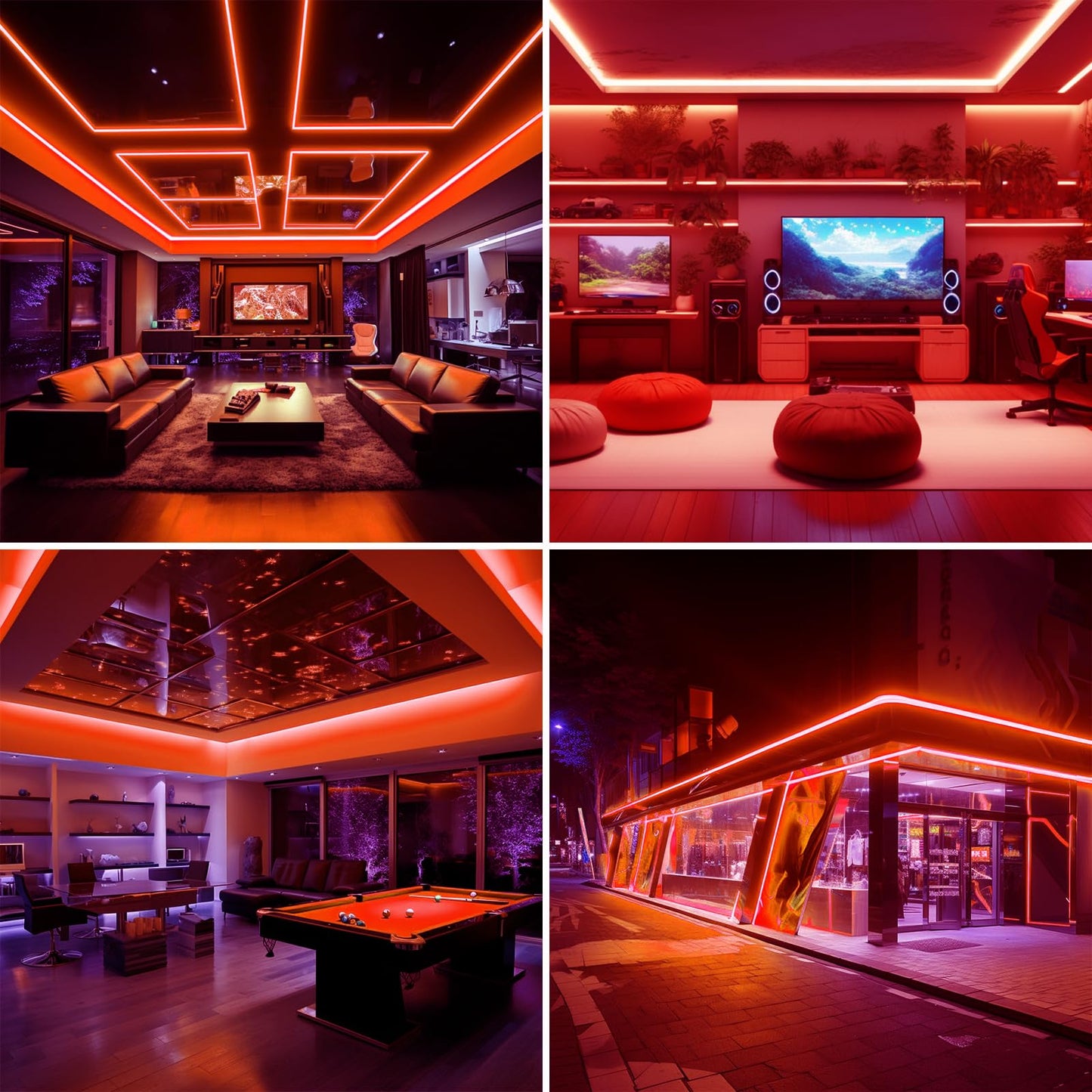 BENLUN AC 110V COB LED Strip Lights Outdoor Waterproof 65.6ft, Red Super Bright 200W LED Rope Light, IP65 Flexible Cuttable, for Bedroom Garden Commercial House Gaming Room Decor