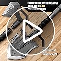 ZUNE LOTOO Axe Head for Tactical Shovel, ZLA Hatchet Accessories for Annihilate F-a3 Survival Shovel 2023 (No Handle)