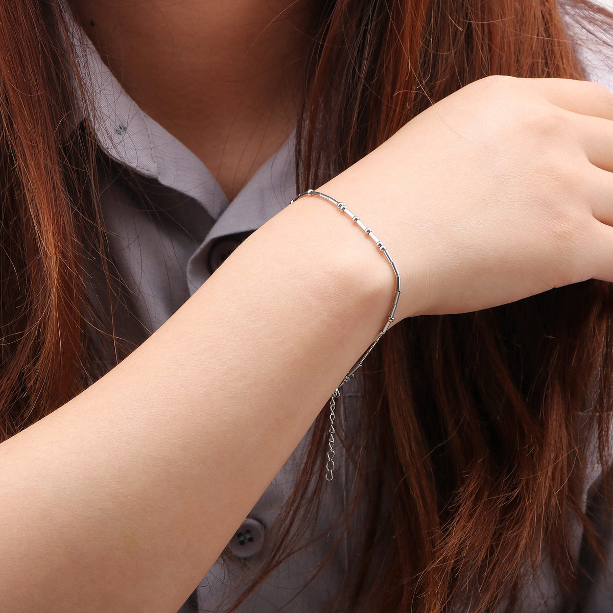 JoycuFF Soul Sister Funny Gifts Morse Code Bracelets for Women Best Friend Sister Birthday Christmas Stianless Steel Graduation