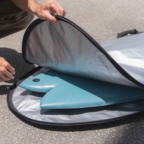 nanazero Surfboard Daily Use Bag 7'6" Black Surfboard Case Protective Cover for Mid-Length Boards