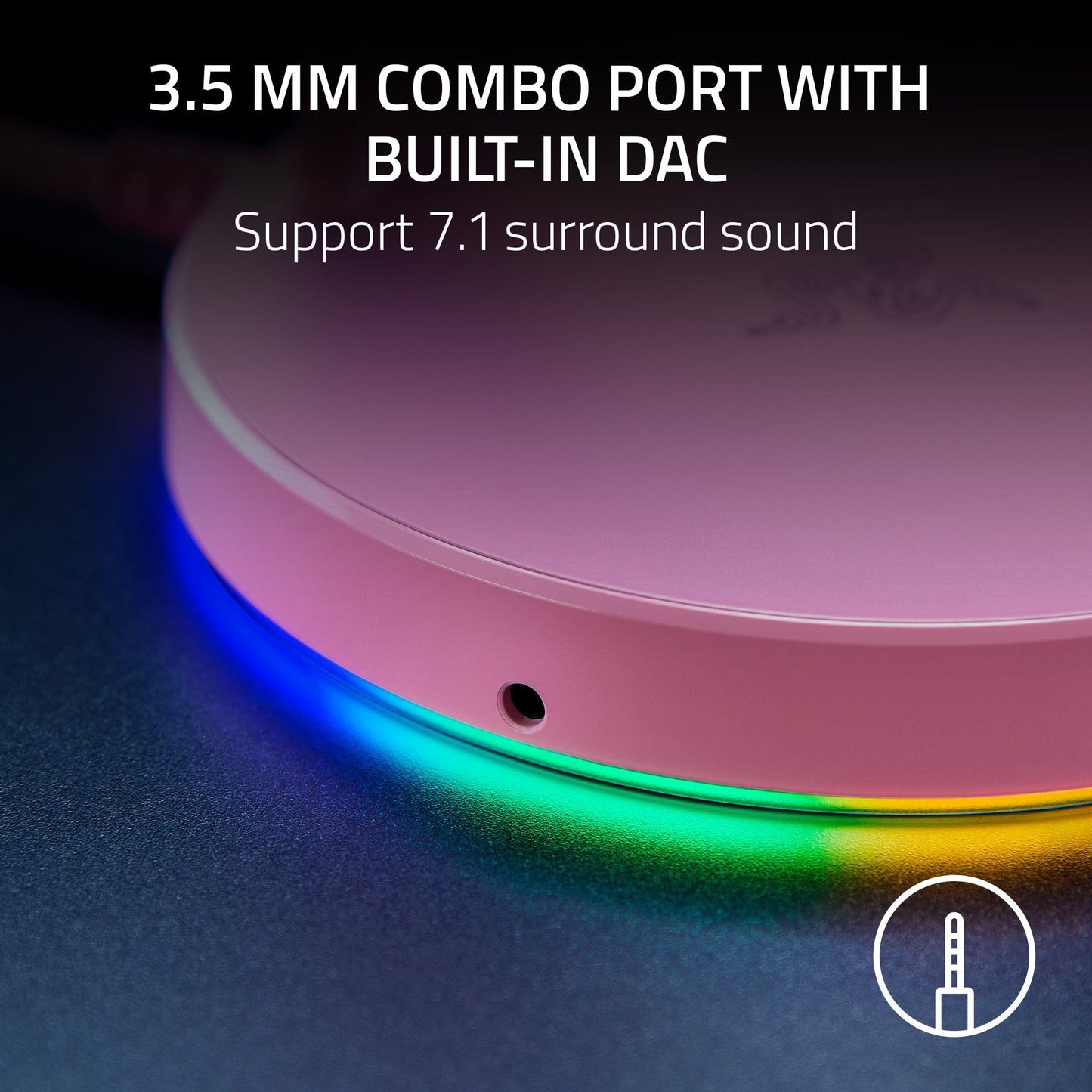 Base Station V2 Chroma Headphone Headset Stand Holder: Chroma Rgb Lighting - Taller Stand & Anti-Slip Ledge - Usb Charging Ports