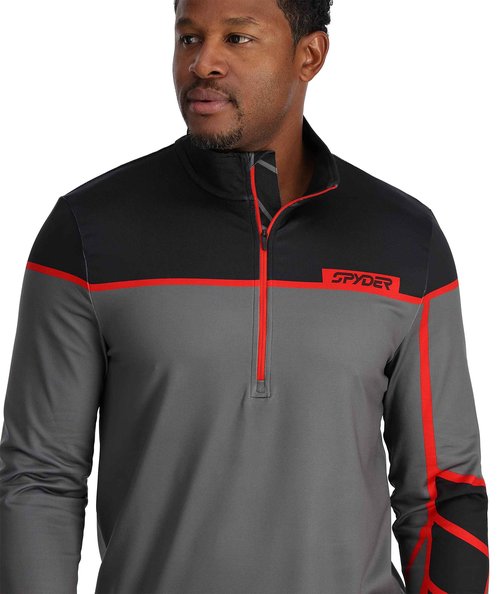 Spyder Men's Capitol Zip T-Neck, Polar