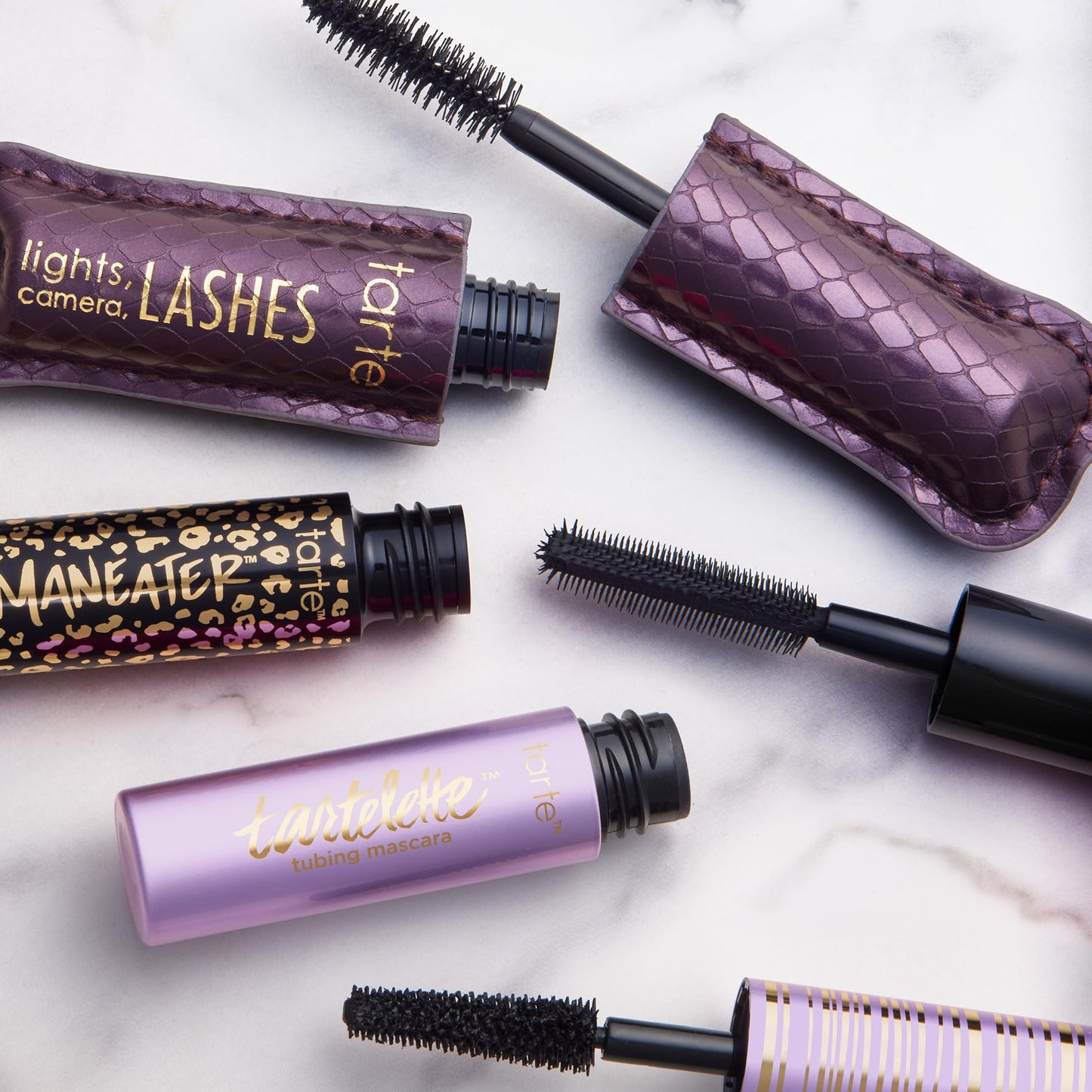 tarte best of tarte mascara trio set – Black Travel Size Mascaras Featuring Tartelette Tubing for Volume & Length, Smudge-Proof Longwear, Flake-Free, Easy to Remove, Cruelty Free