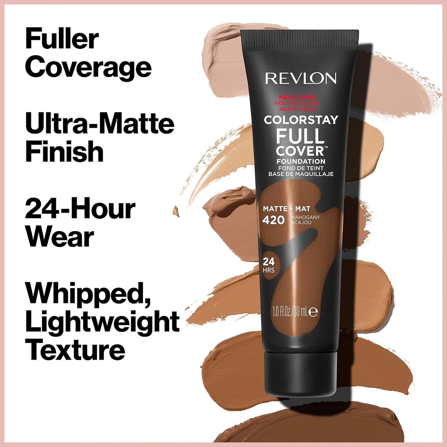 Revlon Liquid Foundation, ColorStay Face Makeup for Normal and Dry Skin, Longwear Full Coverage with Matte Finish, Oil Free, Warm Golden, 1.0 Fl Oz