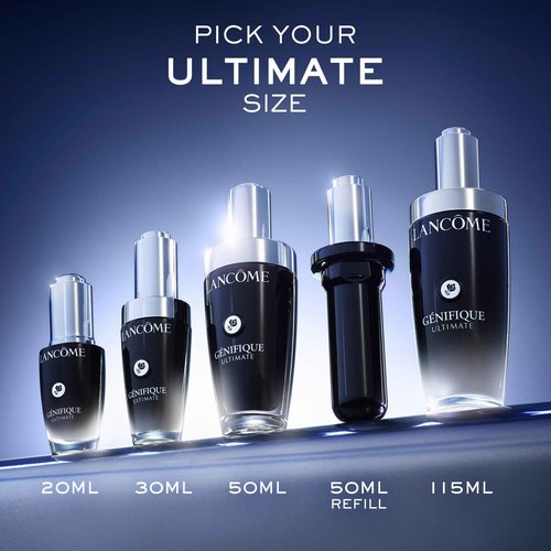 Lancôme Génifique Ultimate Dual Recovery Face Serum- Anti-Aging Serum Visibly Improves Fine Lines, Rough Texture, Plumpness and Even Skintone - with Beta Glucan and, Hyaluronic Acid - 1 Fl Oz