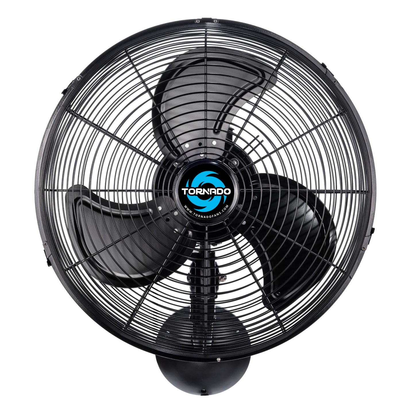 Tornado 16-Inch Pro Series Waterproof Outdoor Oscillating Wall Mount Fan - Heavy-Duty High-Velocity Metal Fan For Industrial, Co