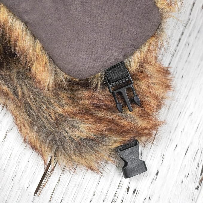 ONWAY Trapper Hat Winter Hats for Women Men with Faux Fur Ear Flaps