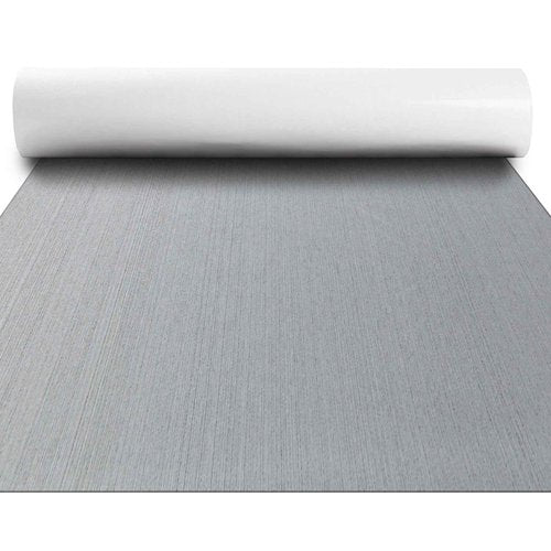 Fullfire Boat Flooring Eva Foam Decking Sheet, Grey Marine Boat Deck Mat for Pontoon Jon Bass Boat Motorboat RV Yacht Kayak Floor 94"x23.5"
