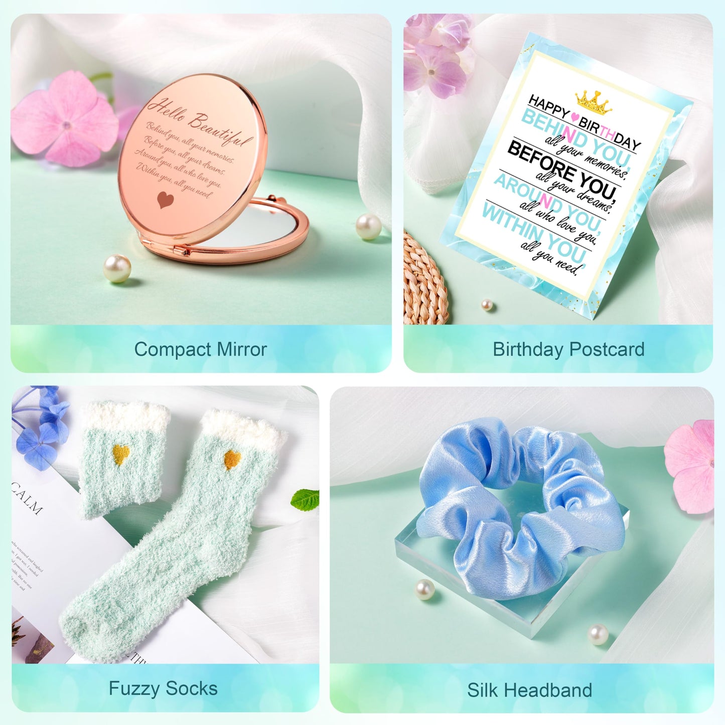 Birthday Gifts for Women, Happy Birthday Gift Basket Set for Her, Mom, Wife, Daughter, Sister, Girlfriend, Coworker, Unique Birthday Gift Idea for Women