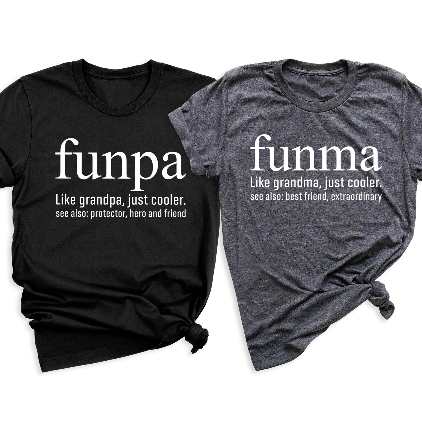 Funma Funpa Shirt, Funny Grandma Grandpa Shirt, Custom Grandparent Gift, Nana Papa Birthday Shirt, Grandmother Grandfather Matching Shirt, Mother's Day Father's Day Gift