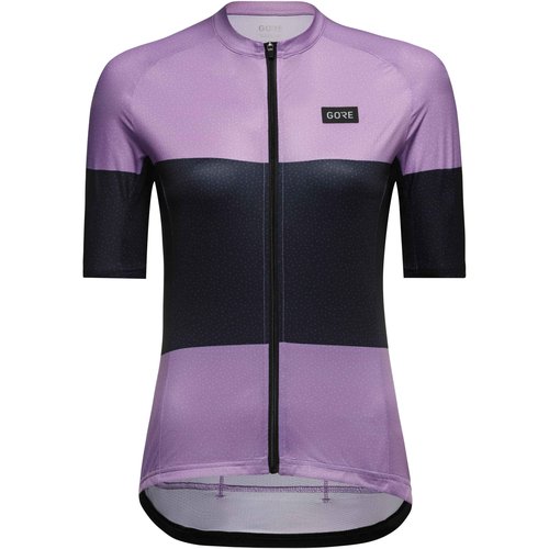 GOREWEAR Spirit Stripes Jersey - Women's Scrub Purple/Orbit Blue, S/4-6