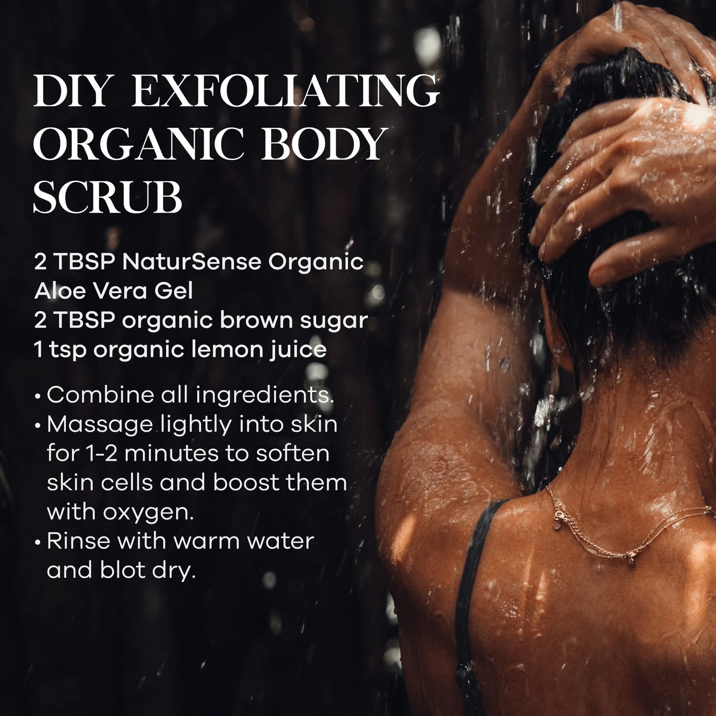 NaturSense USDA Organic Aloe Vera Gel from 100% Pure Aloe. Deep Hydration, Effective Moisturizing. Great for Hair, Scalp, Face,