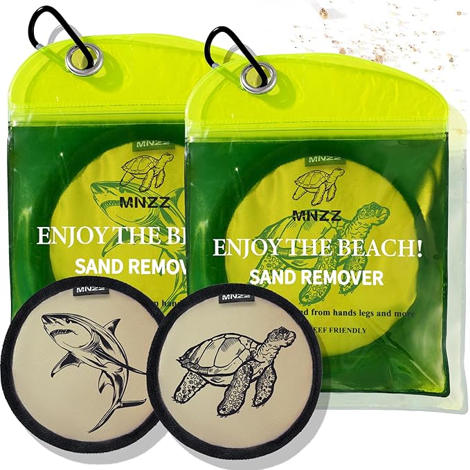 MNZZ Sand Remover Bag Travel Kit Quick Dry Portable Beach Accessories Pouch for Blanket Chair Cover Shell Umbrella Tent Ha...